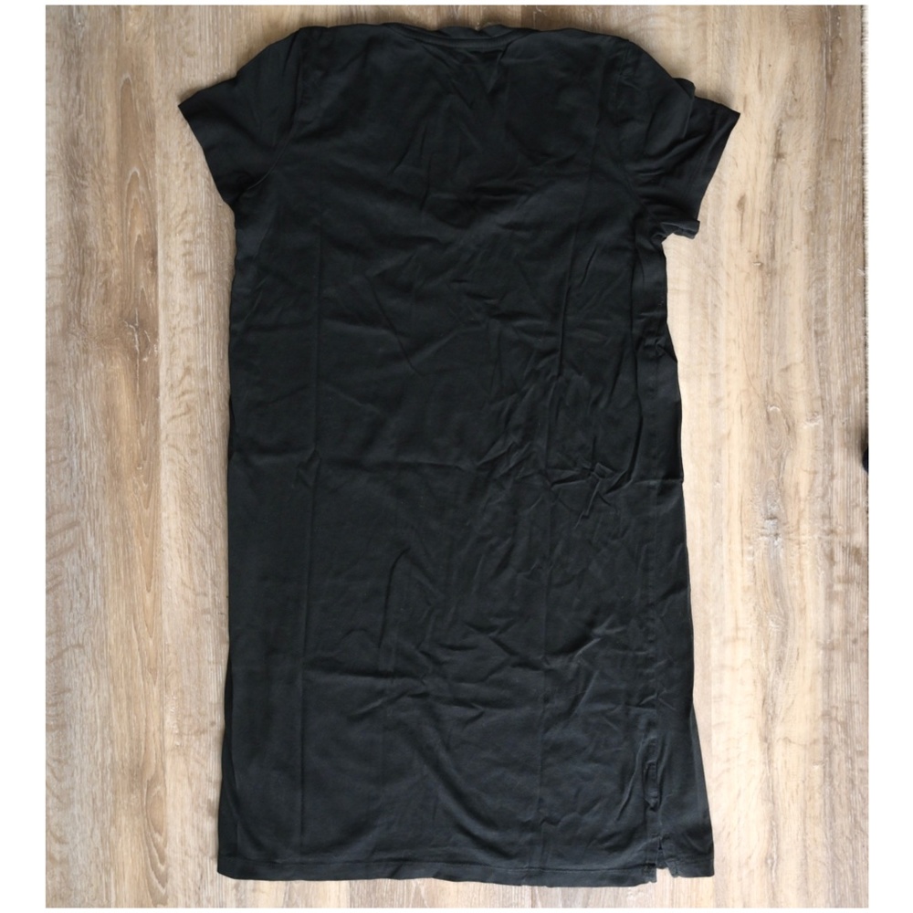 Madewell Northside Vintage V-Neck Tee Dress Black Size Small - Picture 7 of 9